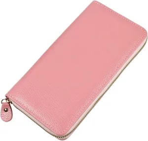 Long Multi Slot Leather Wallet Women's Leather Handbag, Leather Long Wallet, Women's Wrist Bag purse(black-JoJo's Bizarre Adventure1)
