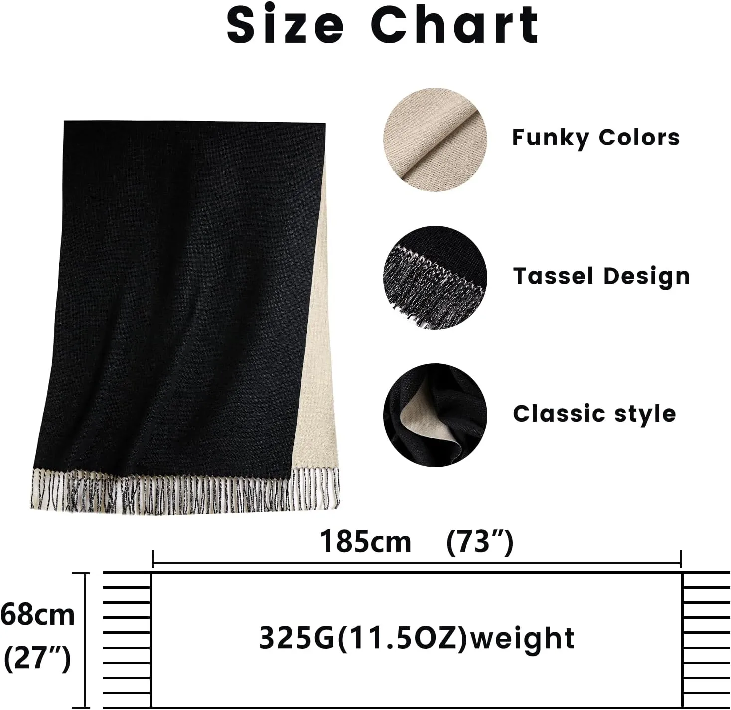 maamgic Womens Scarf Large Pashmina Shawls and Wraps Light Blanket Scarf for Evening Dress Warm Daily Travel Office