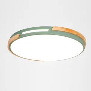 Macaron Ceiling Light LED Ceiling Lamp Modern Minimalist Living Room Flat Lamp Three Color Temperature in One (3000k/4000k/6500k) Easy to Install Lighting Fixture Bedroom, Study, Living Room