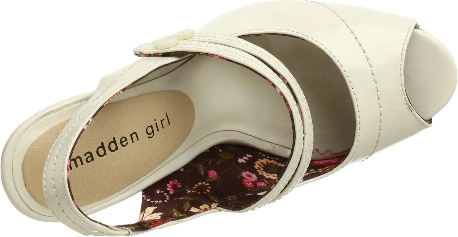 Madden Girl Women's Nemmo Opentoe Mary Jane Slingback
