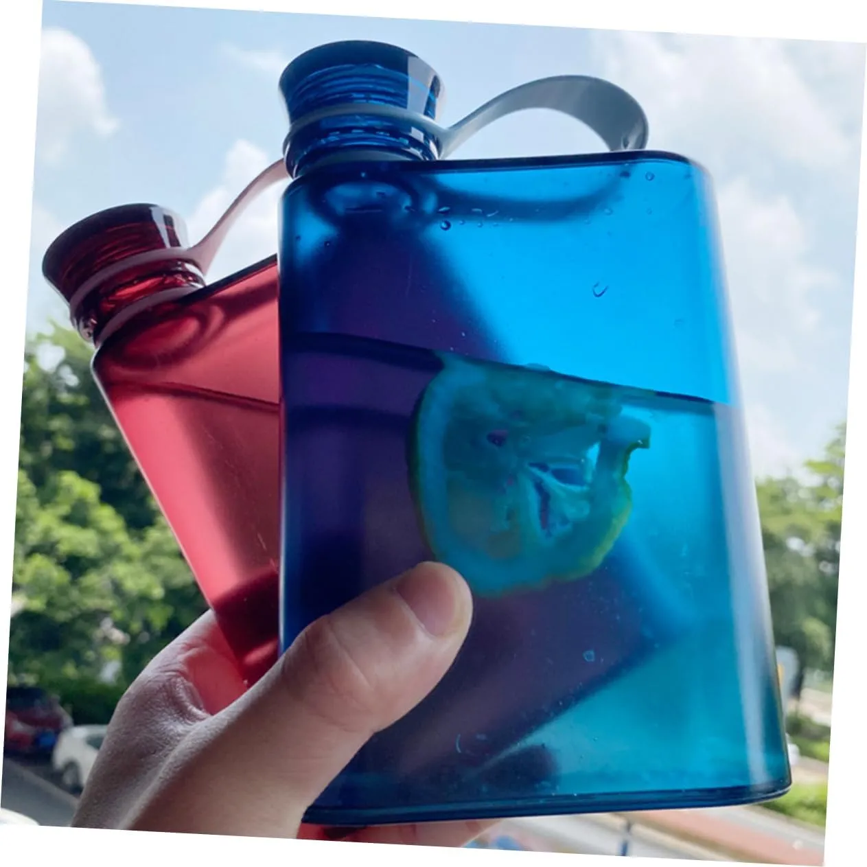 MAGICLULU 4pcs Multi-use Water Bottle Leakproof Flask for Sports Fitness Hiking Travel