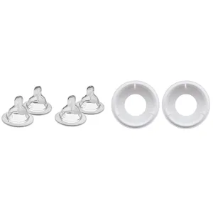 MAM Bottle Nipples Medium Flow Nipple Level 2, for 2  Months, SkinSoft Silicone Nipples & Easy Start Anti Colic Bottle Valve Replacement,2 Count (Pack of 1)