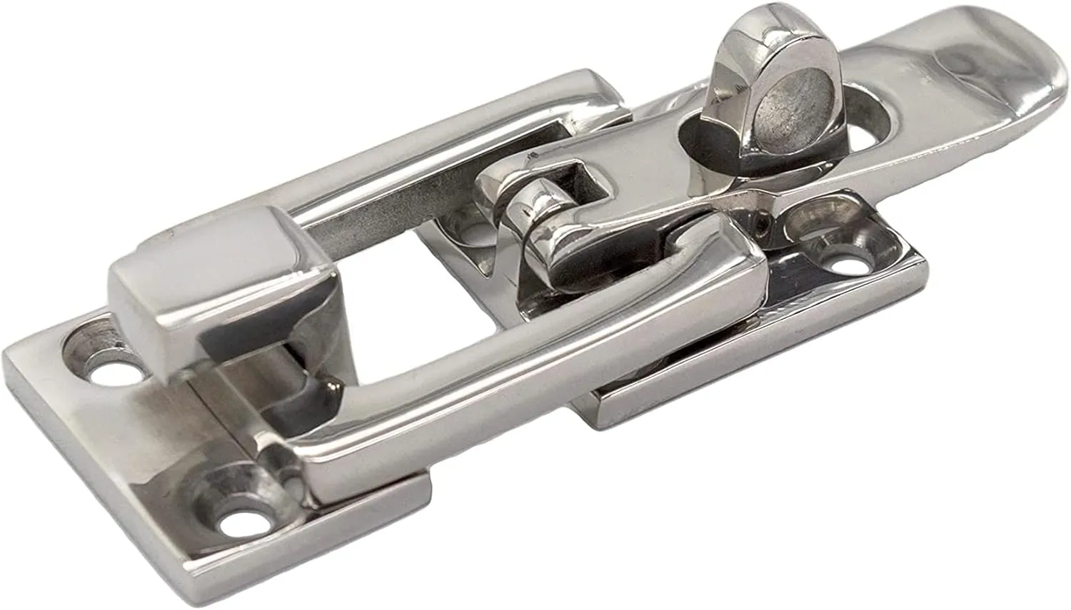 MARINE CITY Clamp Locking Cam Latches, 316 Grade Stainless Steel, Polished Finish, Corrosion-Resistant, 6 Fixing Points, Screw Hole Diameter 0.17 Inches, Ideal for Yachts, Boats