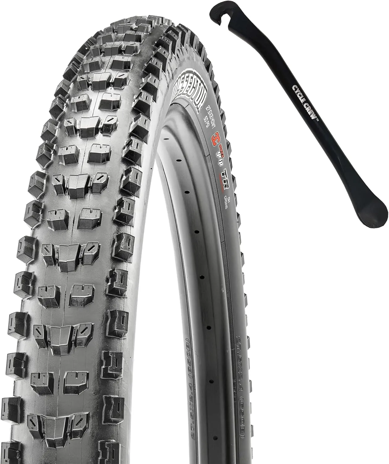 MAXXIS Dissector Mountain Bike Tire - 27.5" & 29" - Bundle with Cycle Crew Tire Lever