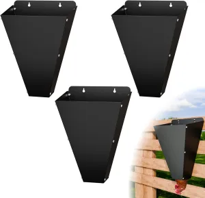 Medium Size Chicken Cone, 3 Packs Heavy Duty Metal Poultry Restraining Cone with Flat Back Design, Chicken Processing Equipment for Broilers, Laying Hens and Turkeys up to 10 lbs (3 Pack- Medium Size)