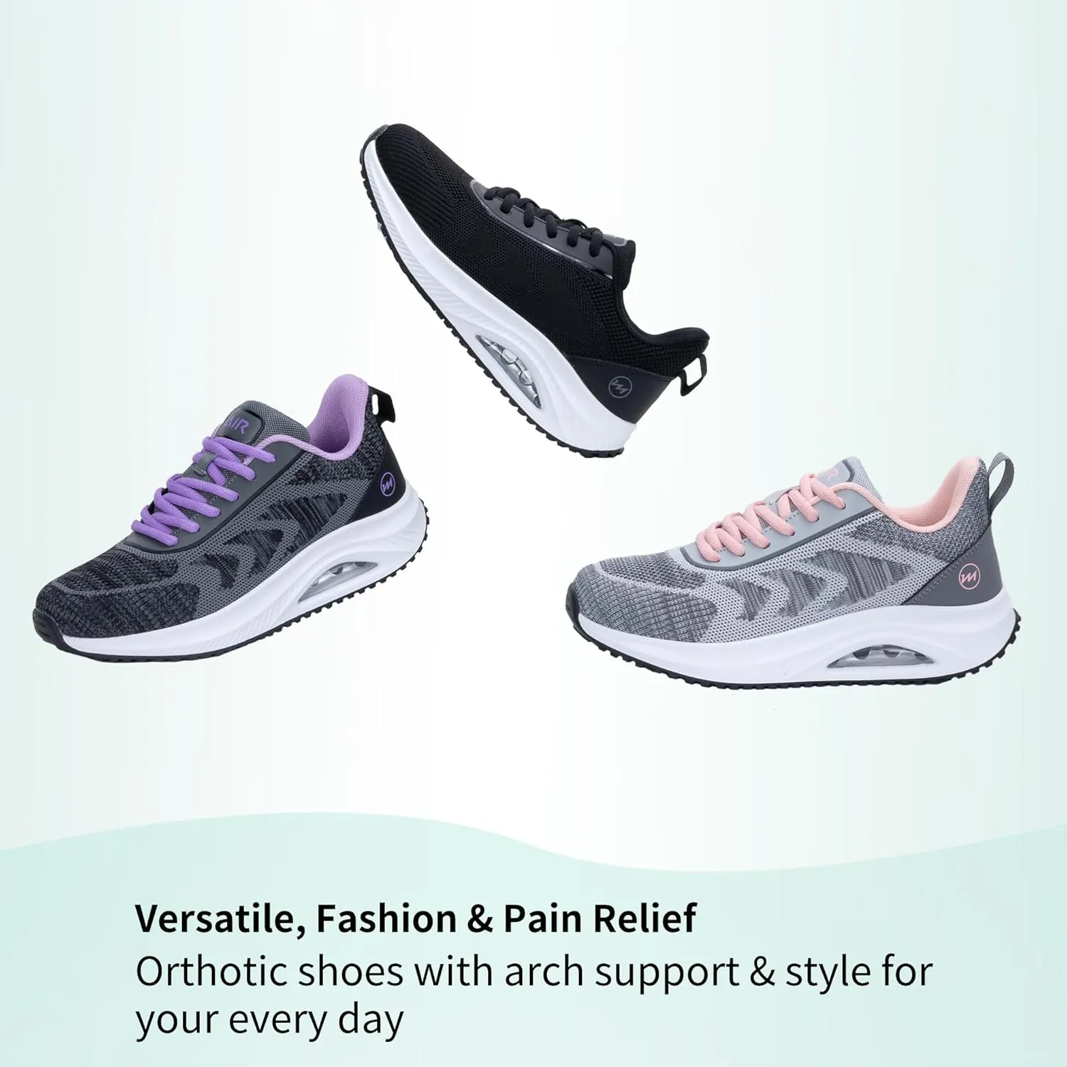 MEHOTO Womens Walking Shoes | Arch Support Tennis Shoes | Orthotic Sneakers for Plantar Fasciitis Size 5.5-11