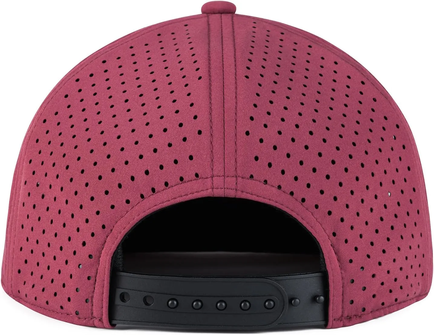 Men Flat Brim Adjustable Performance Hat Snapback Laser Perforated Baseball Cap