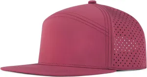 Men Flat Brim Adjustable Performance Hat Snapback Laser Perforated Baseball Cap