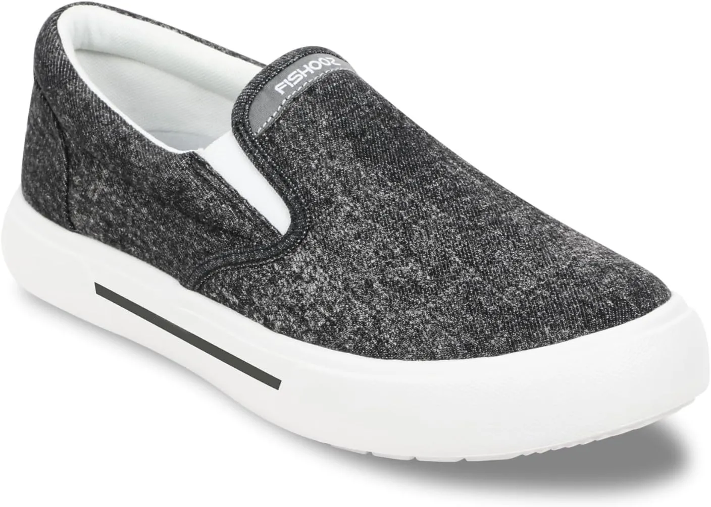 Men's Sunwashed Slip-On Fishing Shoes | Water-Repellent, Pre-Shrunk Nylon/Cotton Blend | Arch Support, Padded Collar, & Sneaker Platform