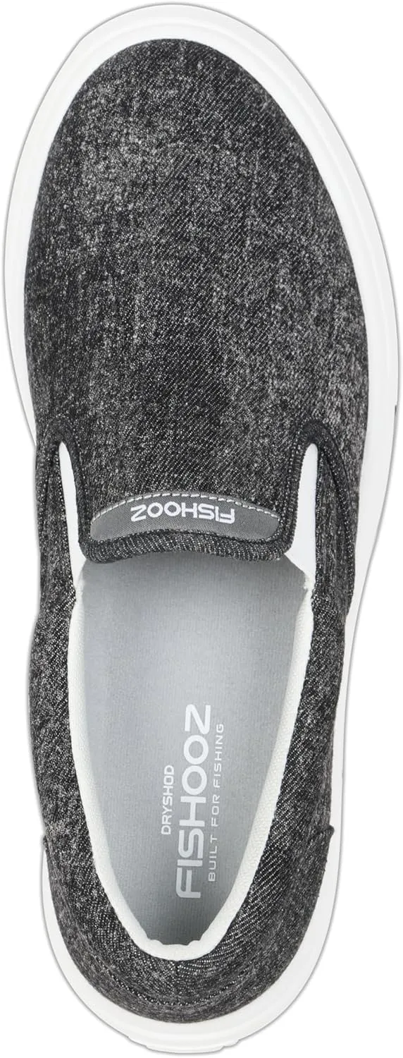 Men's Sunwashed Slip-On Fishing Shoes | Water-Repellent, Pre-Shrunk Nylon/Cotton Blend | Arch Support, Padded Collar, & Sneaker Platform