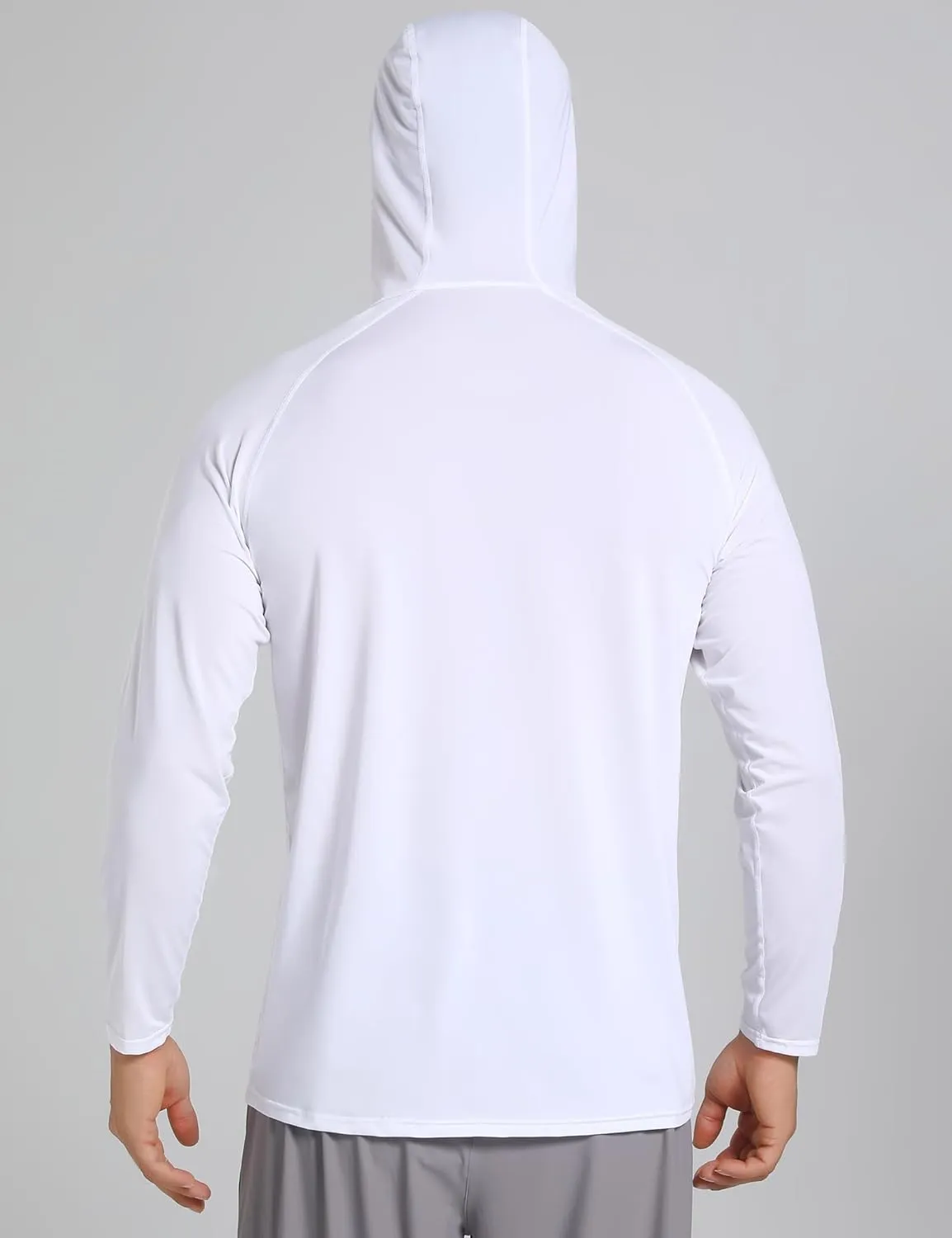 Men's UPF 50  Sun Protection Hoodie Shirts Long Sleeve Rash Guard Fishing Hiking SPF UV Shirt Quick Dry