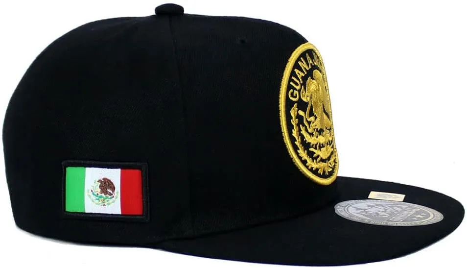 Mexican Hat Mexico State Federal Logo Embroidered Snapback Flat Bill Baseball Cap