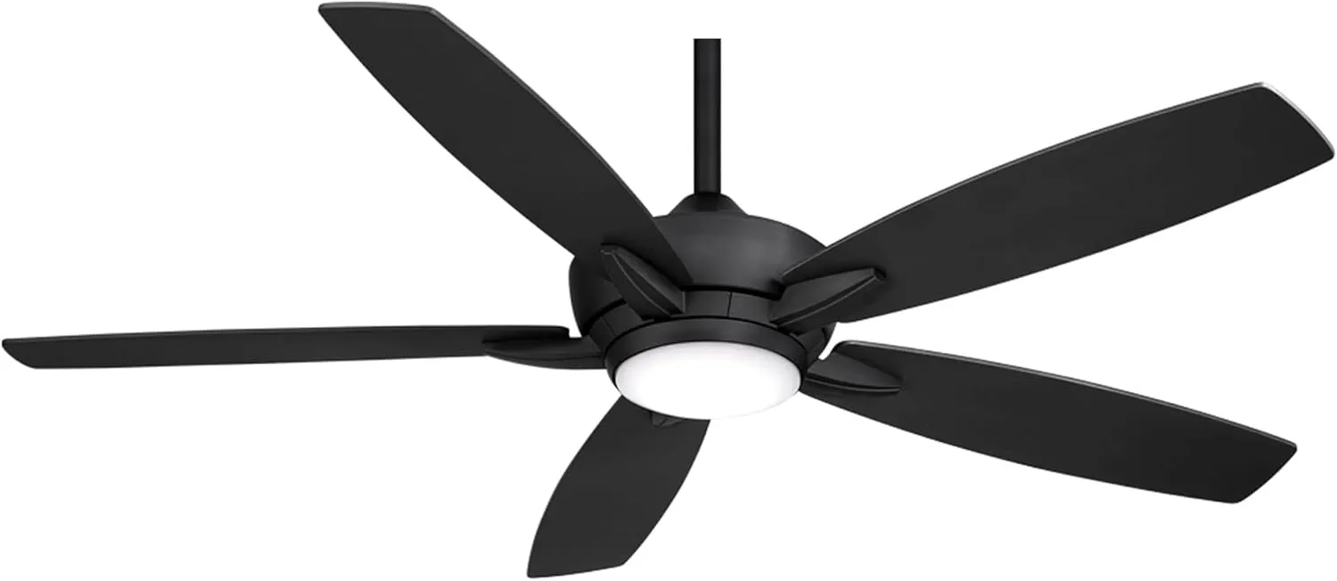 MINKA-AIRE F717L-CL Kelvyn 52-Inch Ceiling Fan with Integrated CCT LED Light Kit in Coal Finish