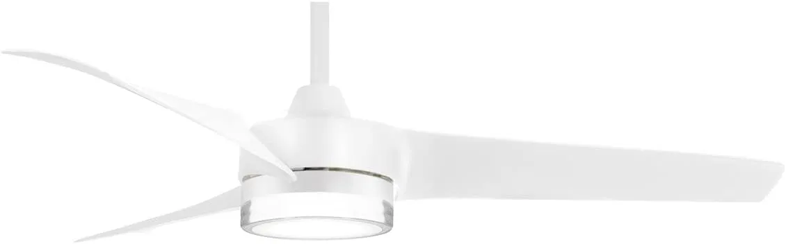 MINKA-AIRE Veer 56" LED Ceiling Fan F692L-WHF - Flat White