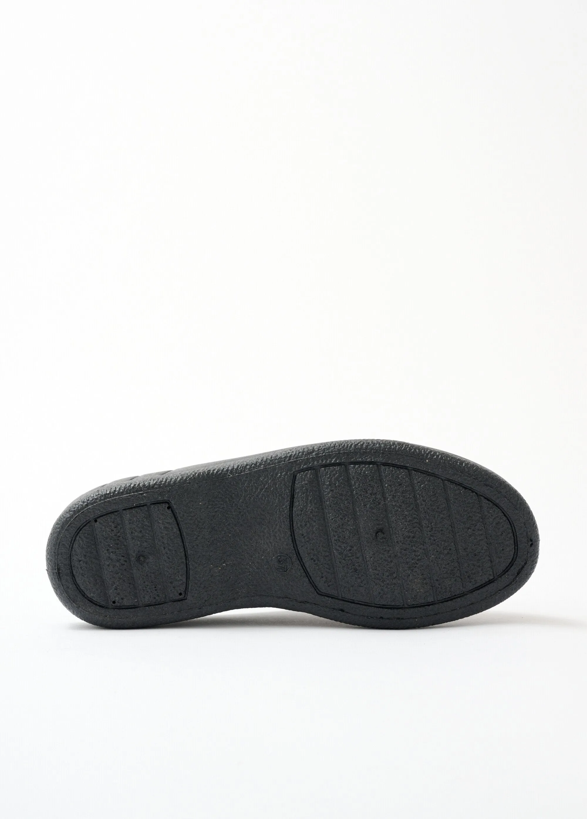 Mixed velvet comfort width mule