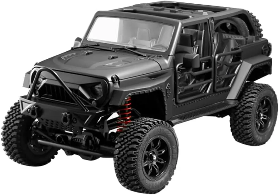 MN-128 Electric RC Climbing Car, 1/12 Scale 2.4GHz 4WD RC Car with LED Light, RC Off-Road Vehicle Toy for Enthusiasts - RTR