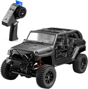 MN-128 Electric RC Climbing Car, 1/12 Scale 2.4GHz 4WD RC Car with LED Light, RC Off-Road Vehicle Toy for Enthusiasts - RTR