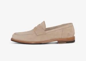 Mocassino college in suede beige