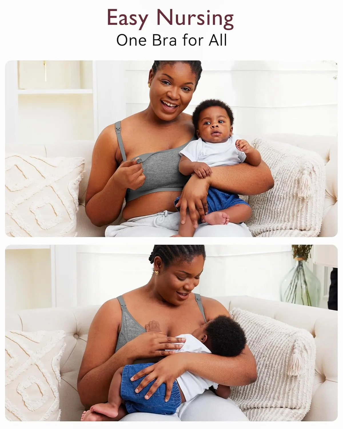 Momcozy Pumping Bra Hands Free 3 Pack Comfortable All Day Wear Pumping and Nursing Bra in One Holding Breast Pump for Spectra, Lansinoh, Medela