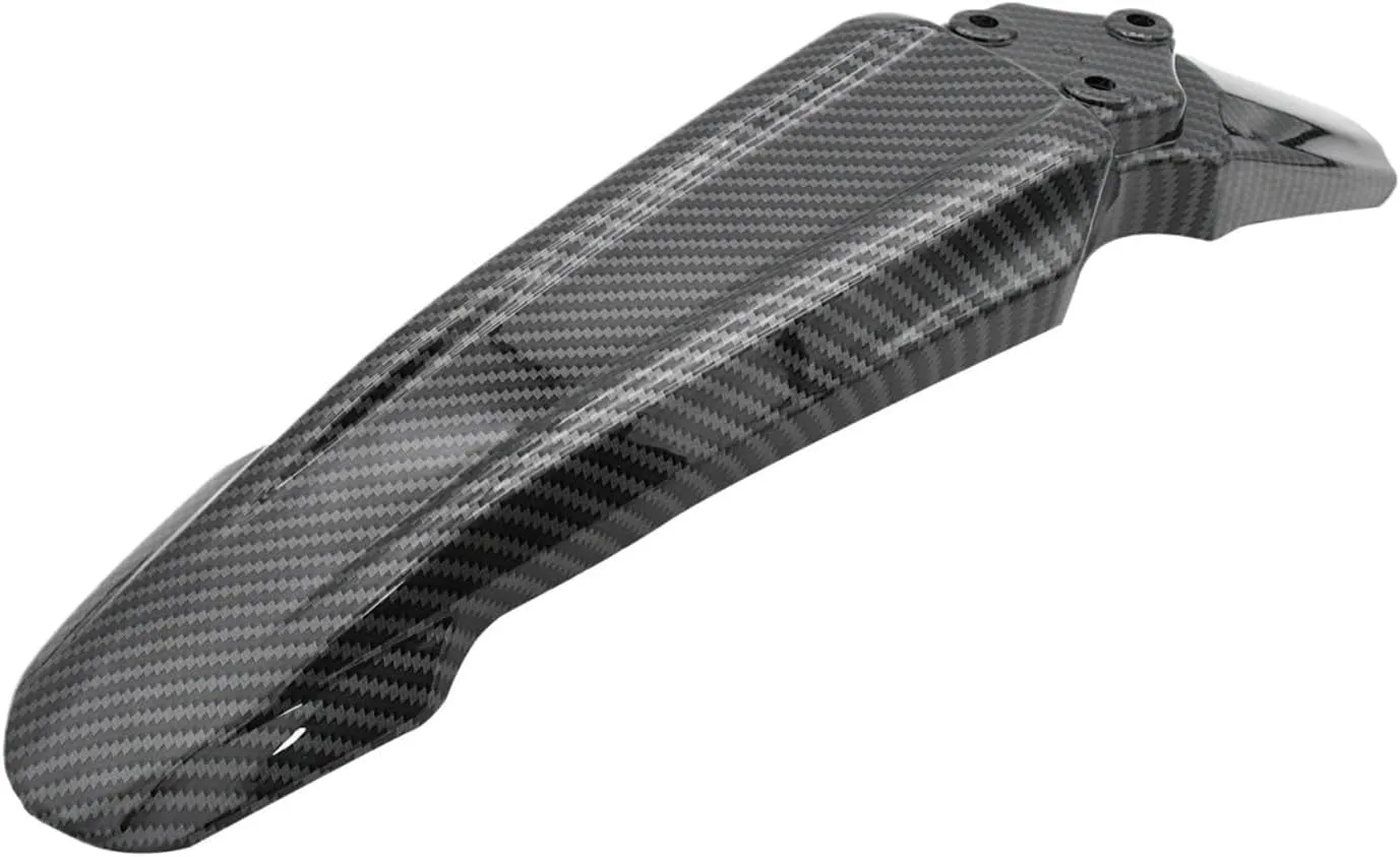 Motorcycle Front Fender Mudguards, for Light Bee X S Electric Bike DNM KKE Fastace Fork Parts(Carbon Fiber)