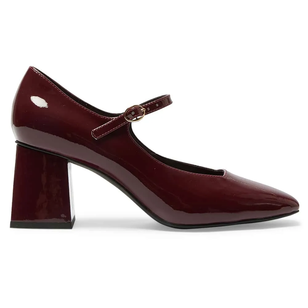 Nancy Heel in Wine Patent