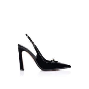 Naomi Pump Black Patent Leather