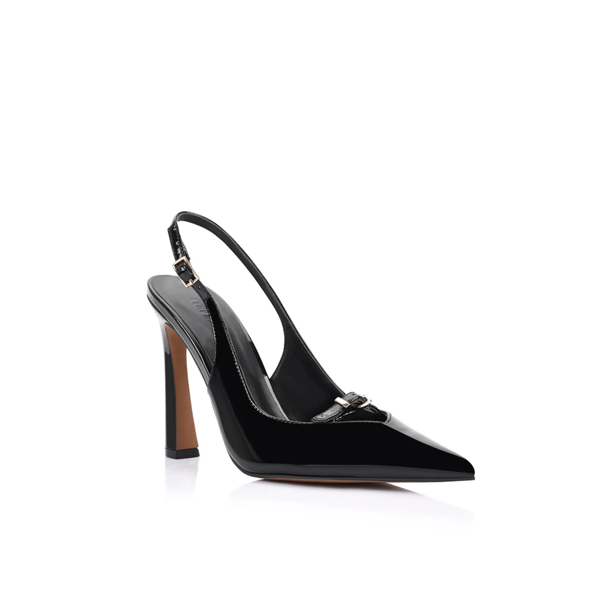 Naomi Pump Black Patent Leather