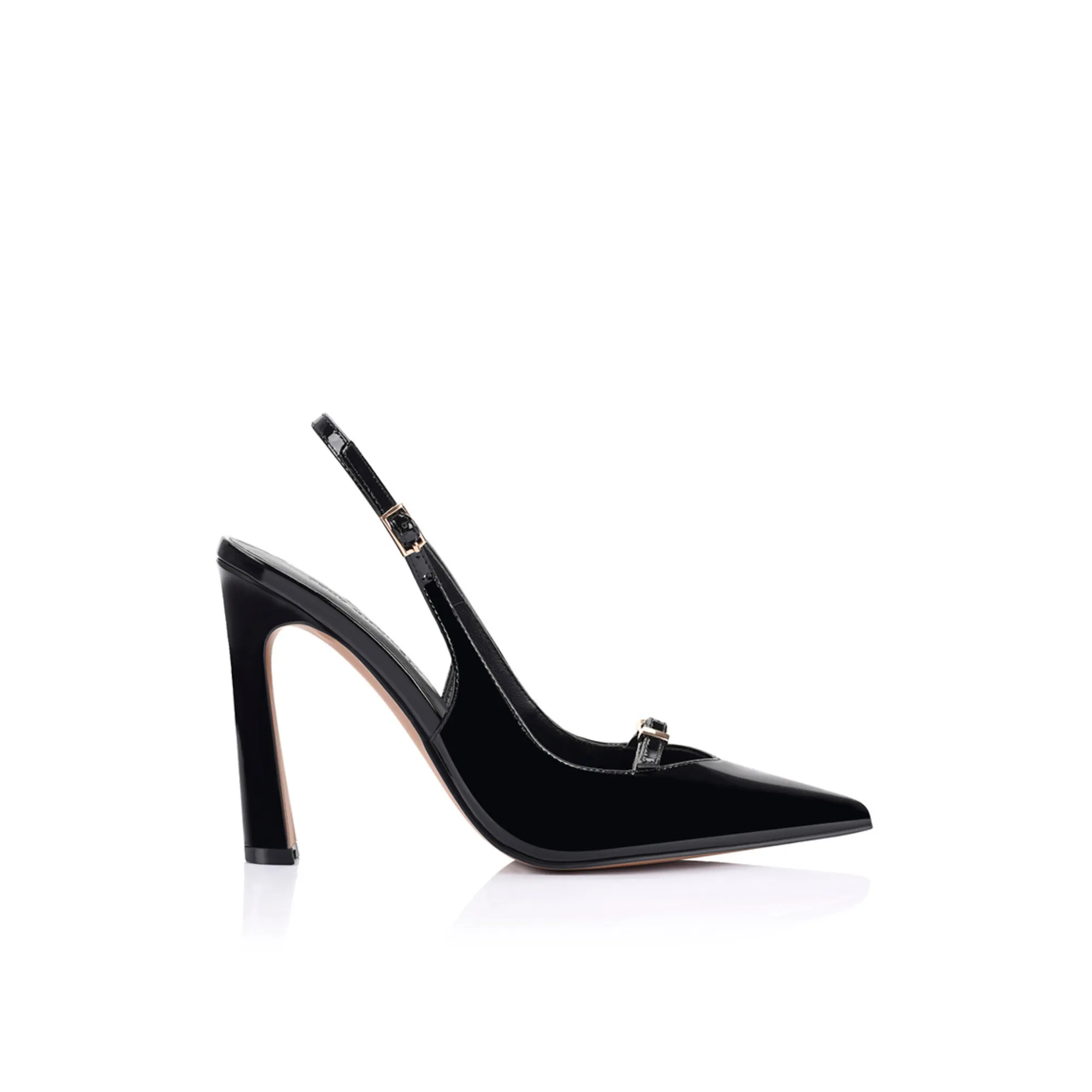 Naomi Pump Black Patent Leather