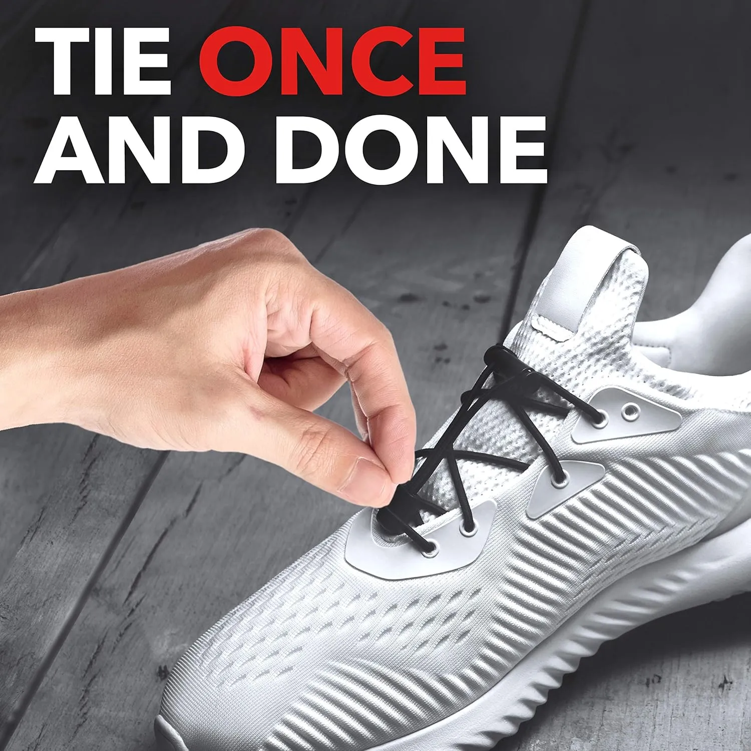 Nathan, Elastic No Tie Shoe Laces for Running and Active Sports