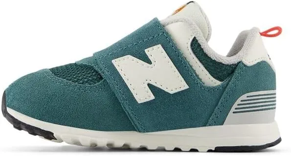 New Balance Unisex-Child 574 V1 70s Racing New-b Hook & Loop Sneaker