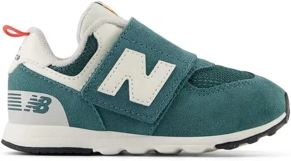 New Balance Unisex-Child 574 V1 70s Racing New-b Hook & Loop Sneaker