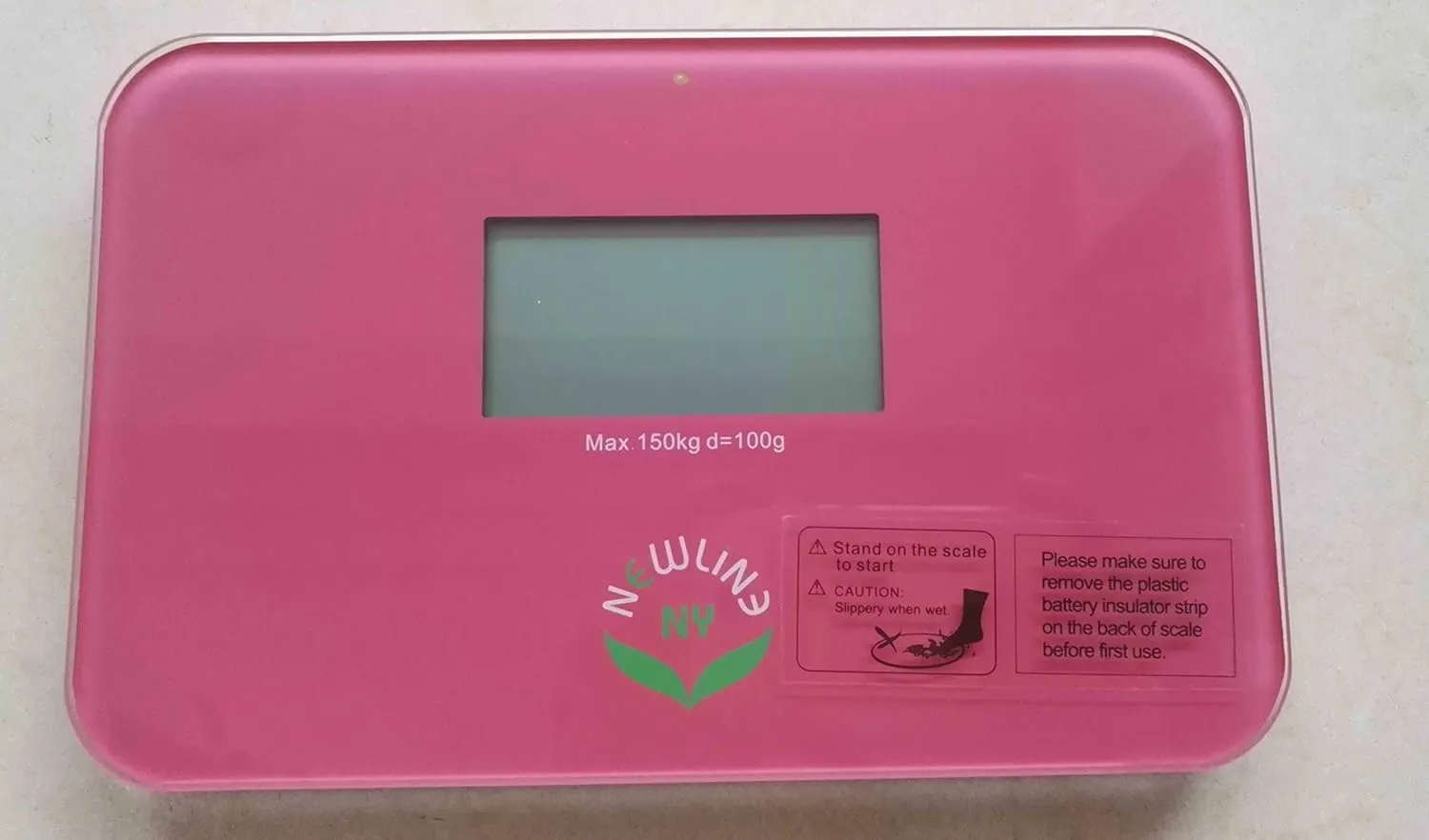 NewlineNY Step-on Super Mini Smallest Travel Bathroom Scale with Protection Sleeve: SBB0638SM-SI(Strawberry Ice) S001MG