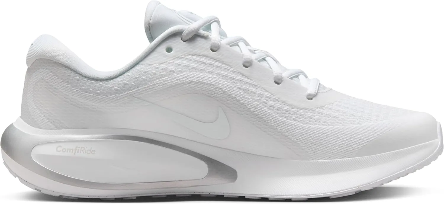 Nike Women's Journey Road Running Shoes Sneaker, White/White-Pure Platinum, 7.5