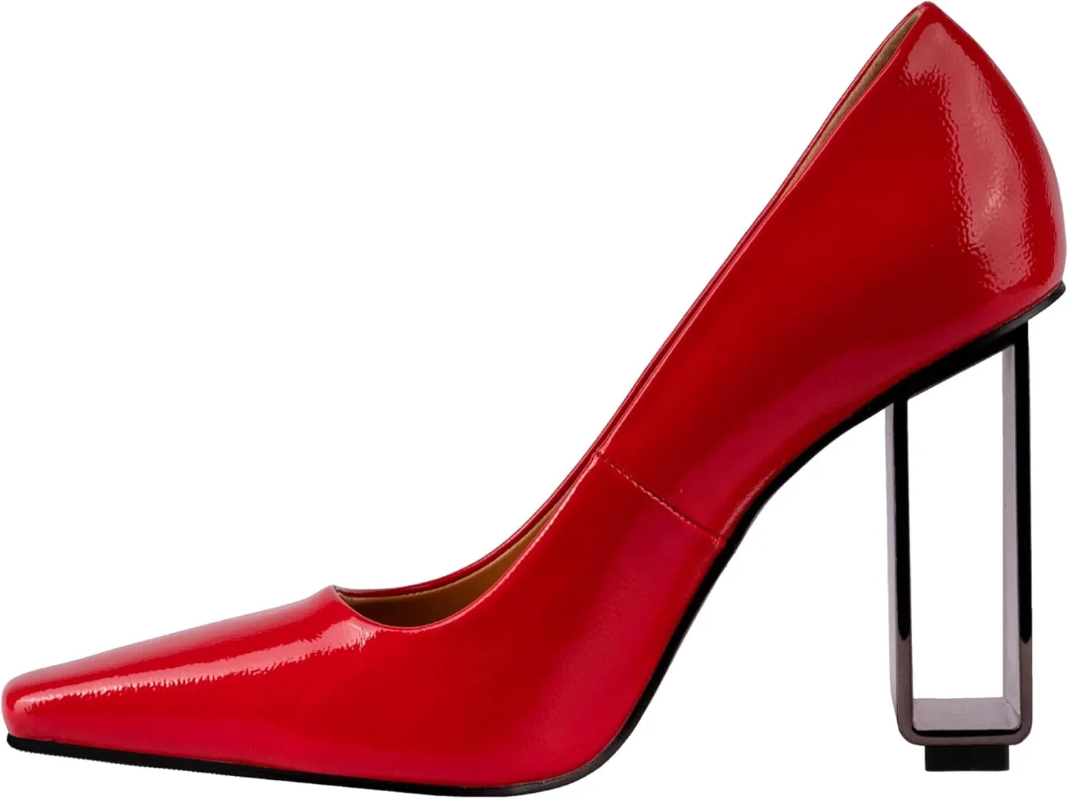 Ninety Union Pandora Geometric Metal Heel Pump