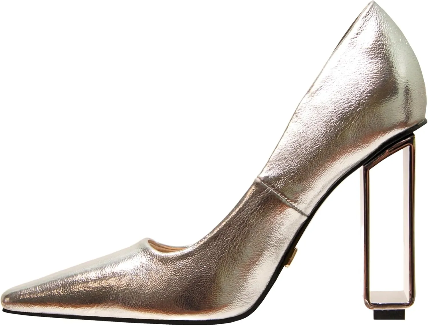 Ninety Union Pandora Geometric Metal Heel Pump