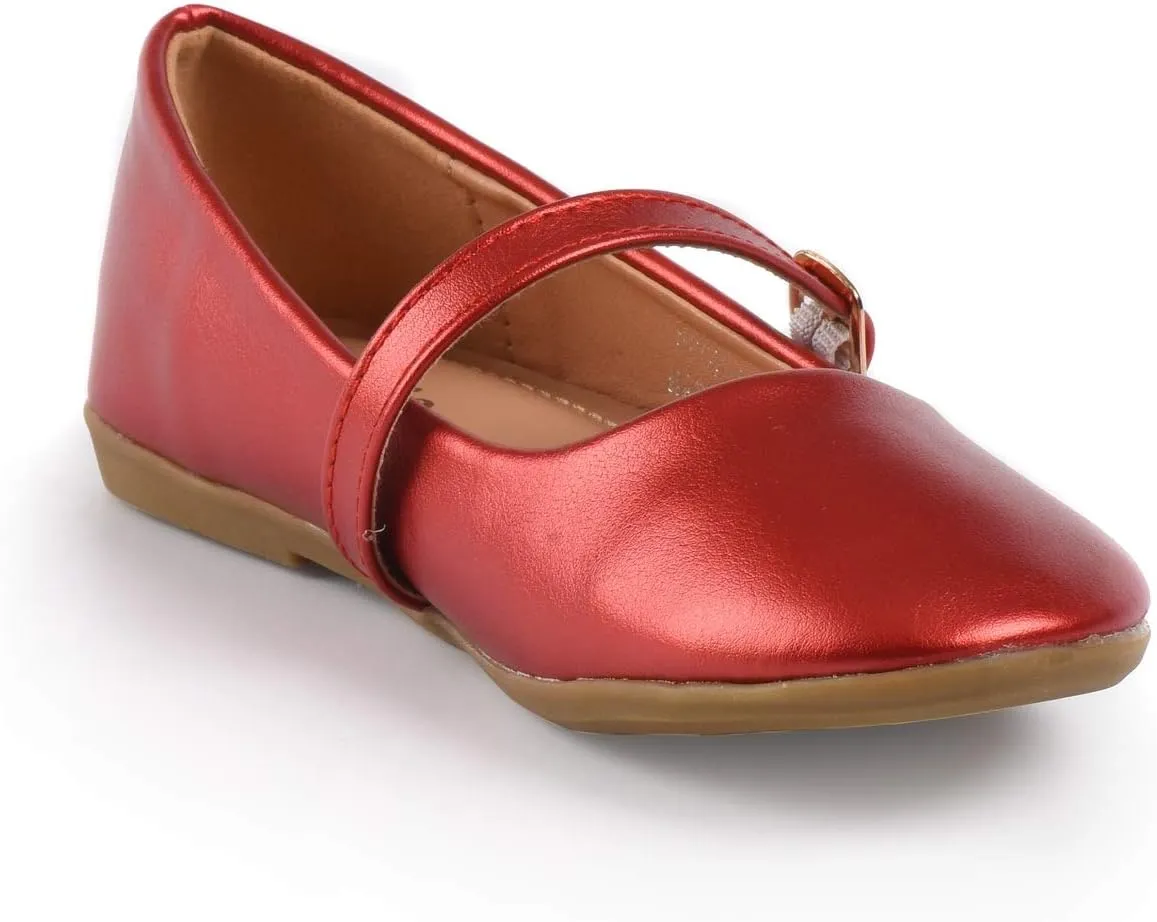 Nova Utopia Toddler Little Girls Dress Ballet Mary Jane Bow Flat Shoes