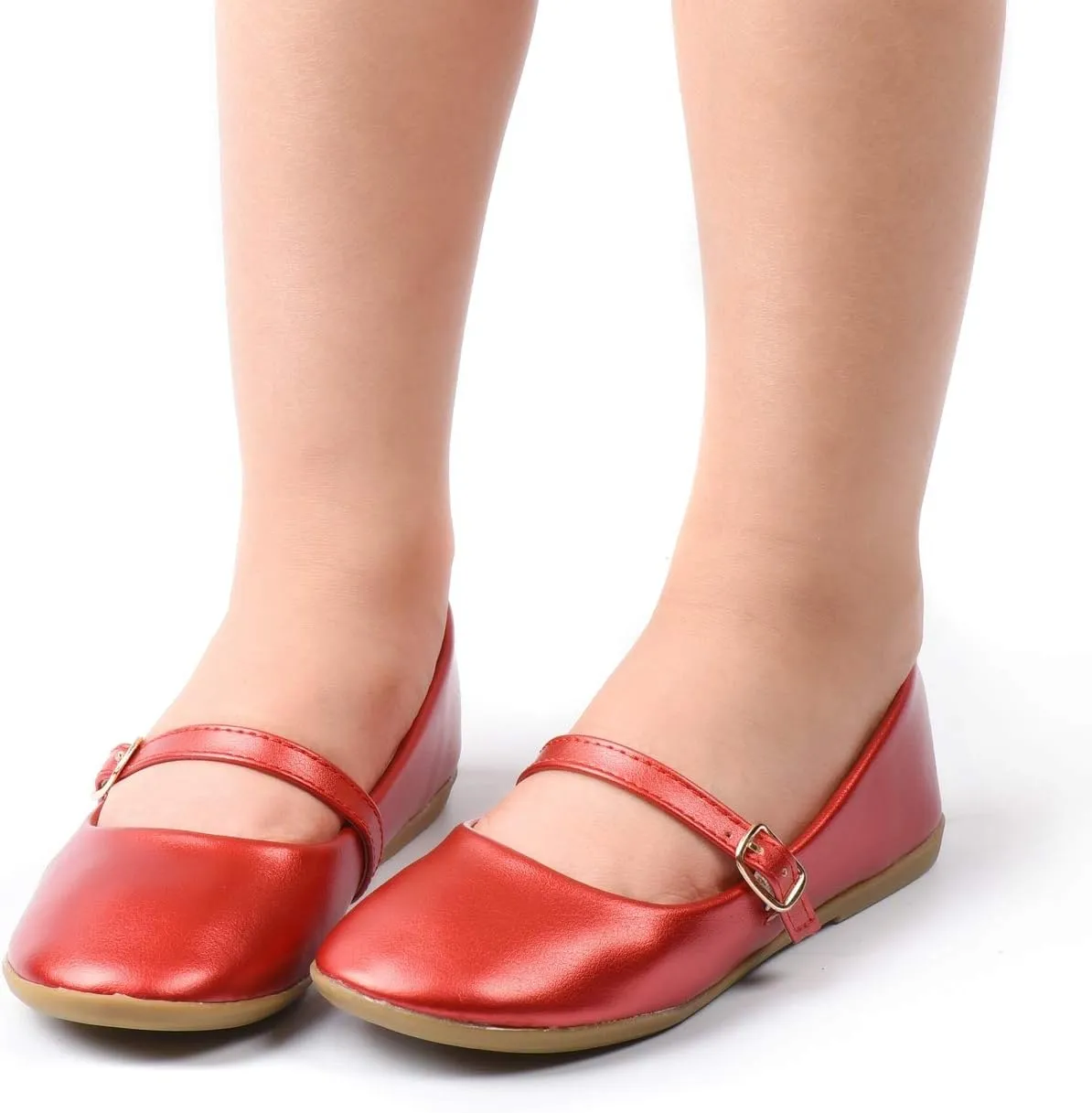 Nova Utopia Toddler Little Girls Dress Ballet Mary Jane Bow Flat Shoes