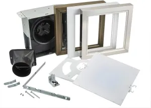 Nutone Roomside Decorative 110 CFM Ceiling Bathroom Exhaust Fan with Square LED Panel and Easy Change Trim, Energy Star