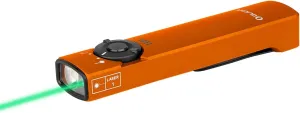 OLIGHT Arkfeld EDC Flat Flashlight, 1000 Lumens White LED Light with Green Beam Combo, Power by Rechargeable Built-in Battery for Outdoors, Emergency, Work (Orange CW)