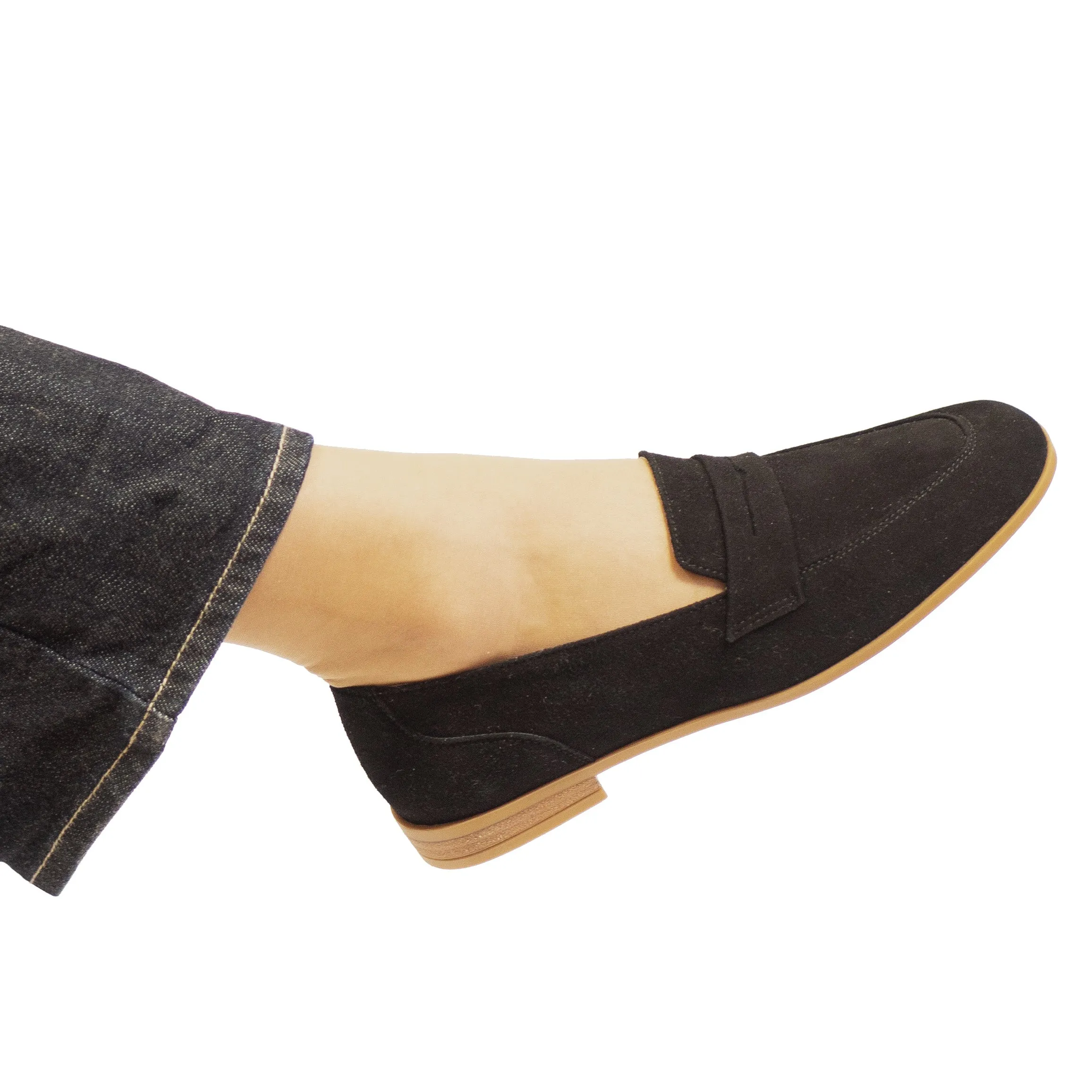 Olivia loafer musta mokka