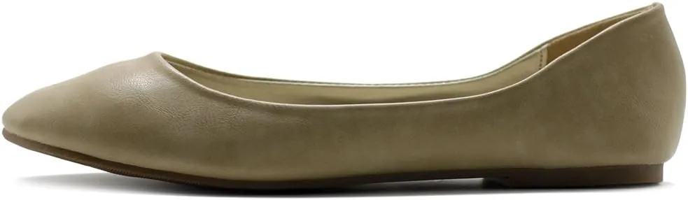 Ollio Women's Shoe Ballet Basic Light Comfort Low Heel Flat