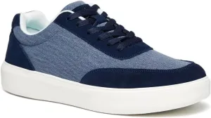 OrthoComfoot Men's Orthopedic Fashion Sneakers for Plantar Fasciitis: Comfortable Orthotic Walking Shoes with Arch Support, Casual Orthotic Flat Feet Shoes for Ankle and Foot Pain Relief