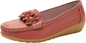 Orthopedic Slip-On Loafers for Women Comfort Dressy Flat Loafers Soft Walking Driving Shoes Business High Arch Shoe