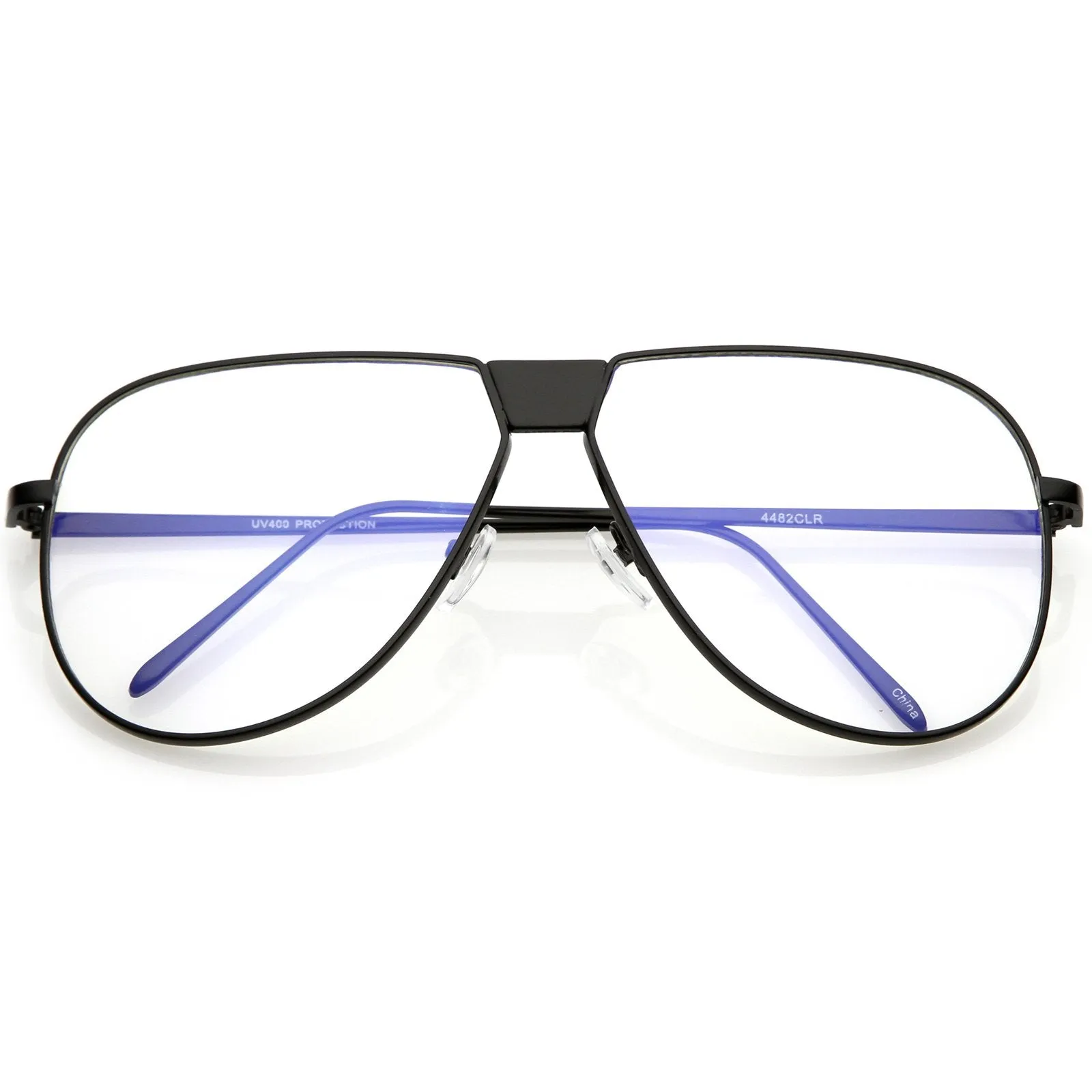 Oversize Retro Clear Lens Flat Top Glasses C350