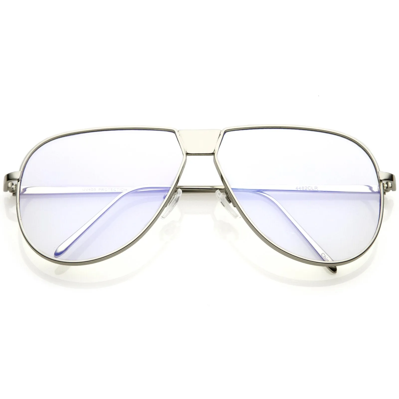 Oversize Retro Clear Lens Flat Top Glasses C350