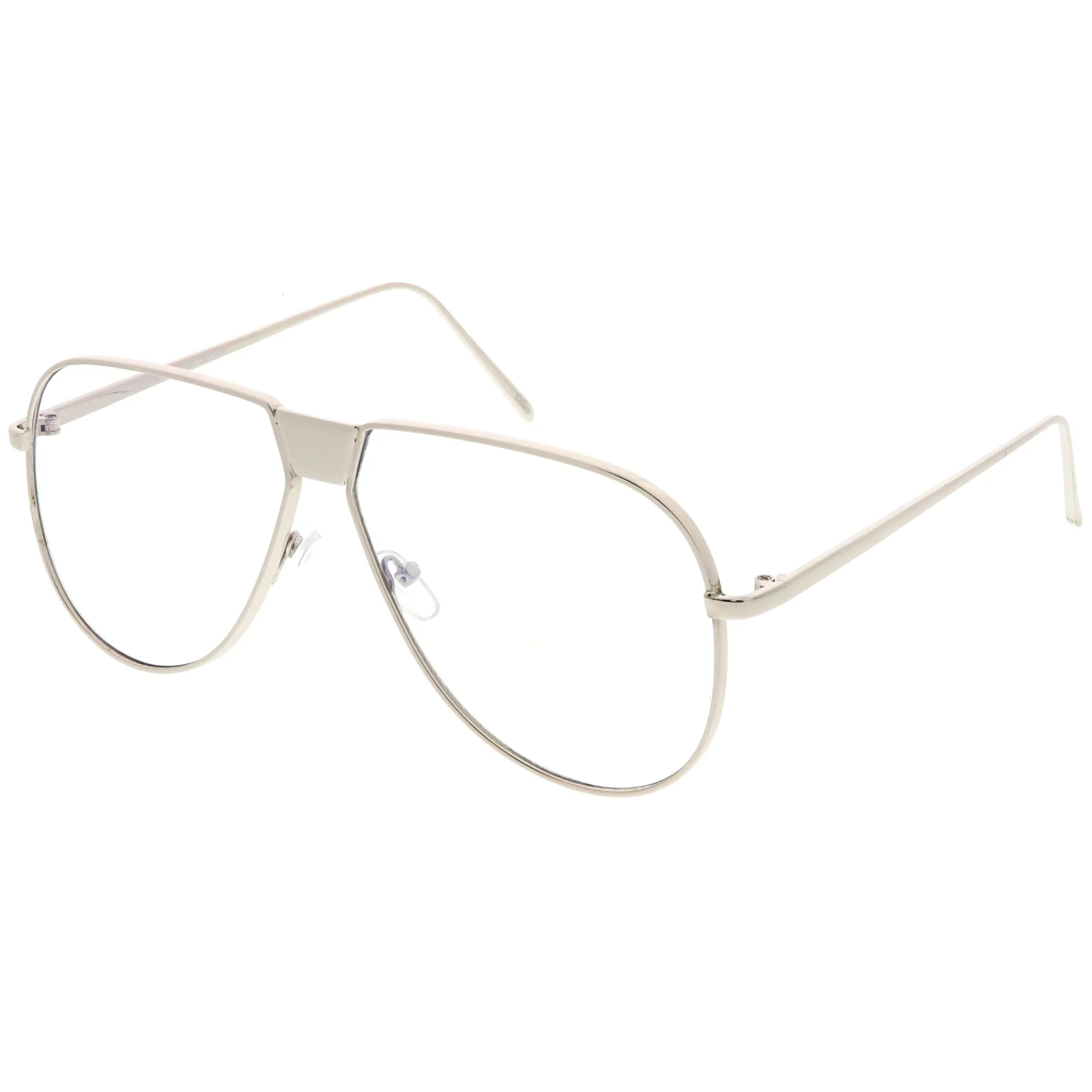Oversize Retro Clear Lens Flat Top Glasses C350