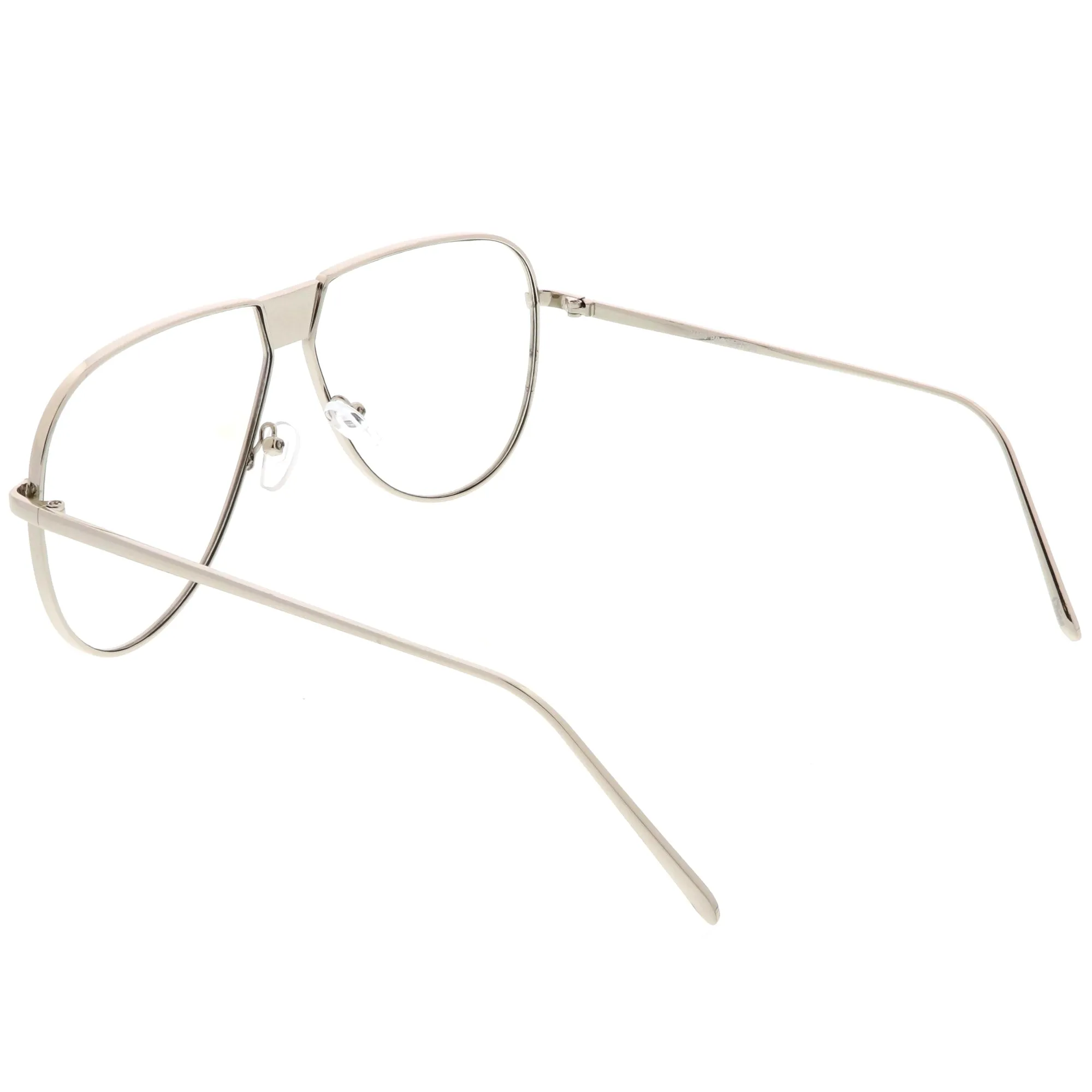 Oversize Retro Clear Lens Flat Top Glasses C350