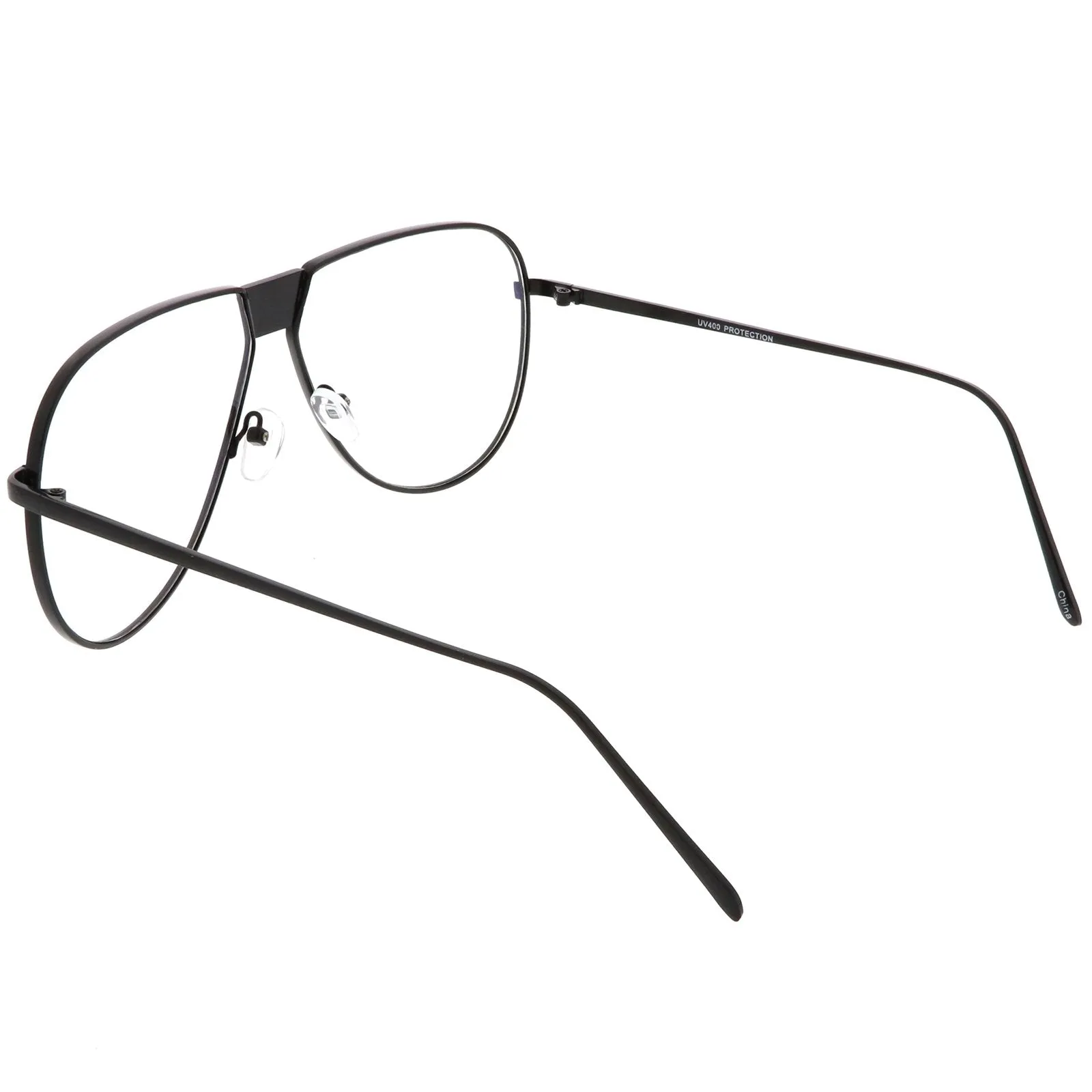 Oversize Retro Clear Lens Flat Top Glasses C350