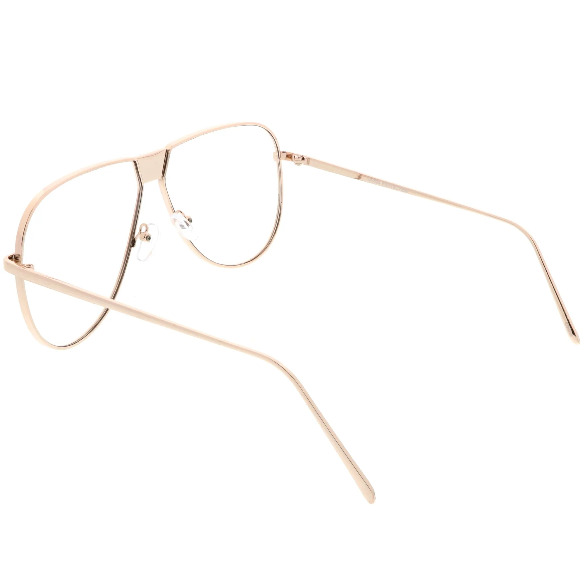 Oversize Retro Clear Lens Flat Top Glasses C350