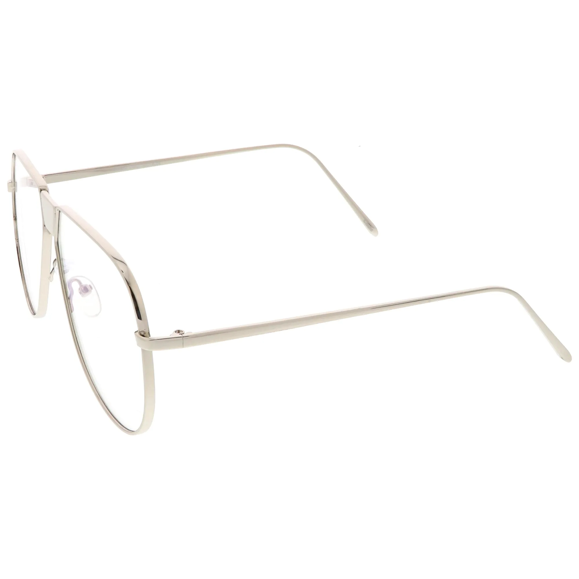 Oversize Retro Clear Lens Flat Top Glasses C350
